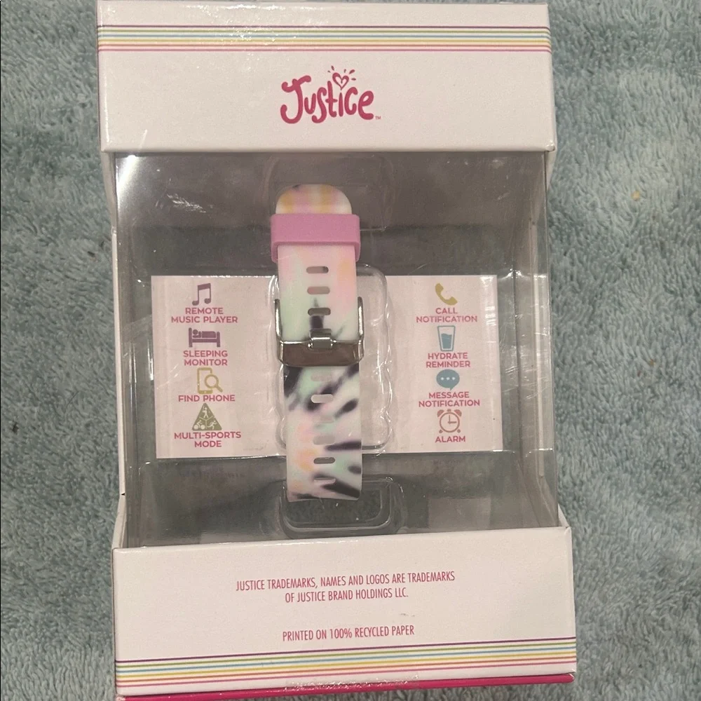 Justice Smartwatch - Black and Multicolor